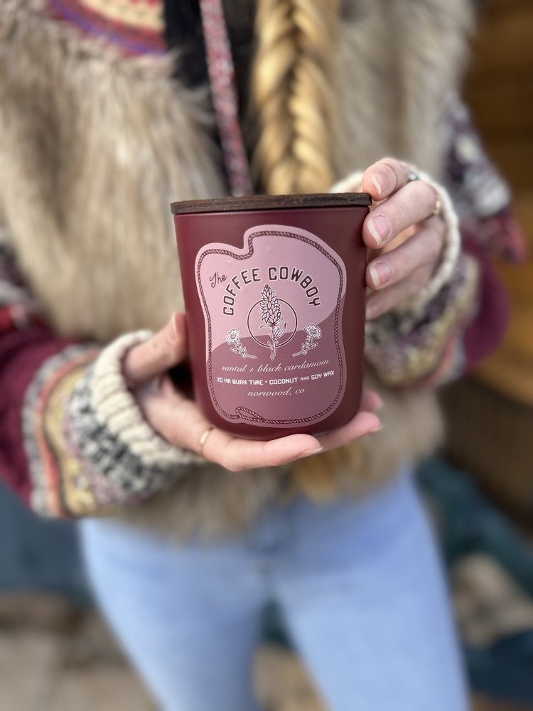Coffee Cowboy x Mesa Rose Farms Candle: Santal & Black Cardamom