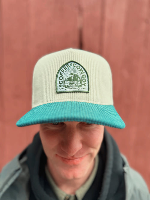 Coffee Cowboy Cord Two Tone Cart Hat