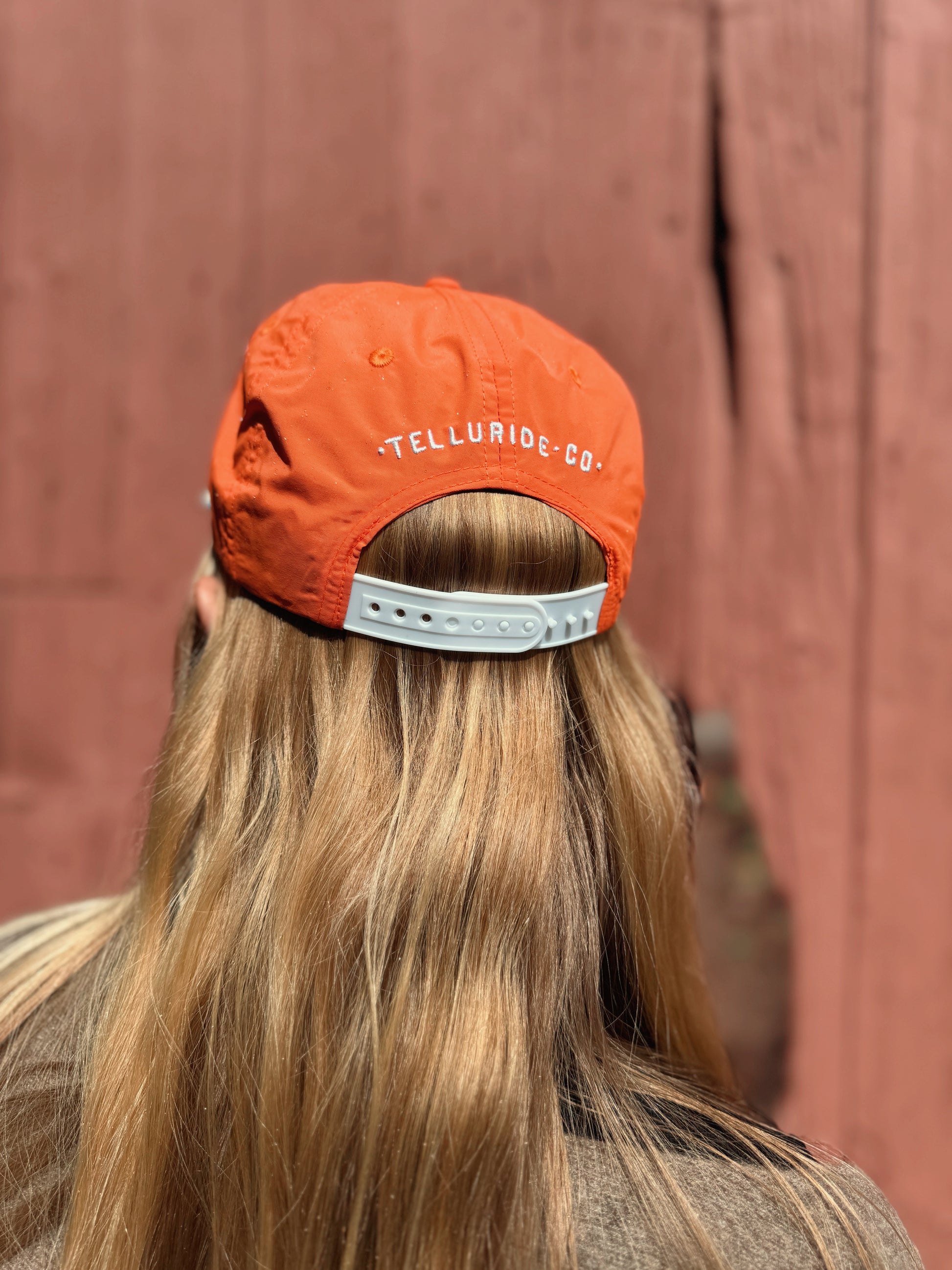 Orange Script Rope Hat