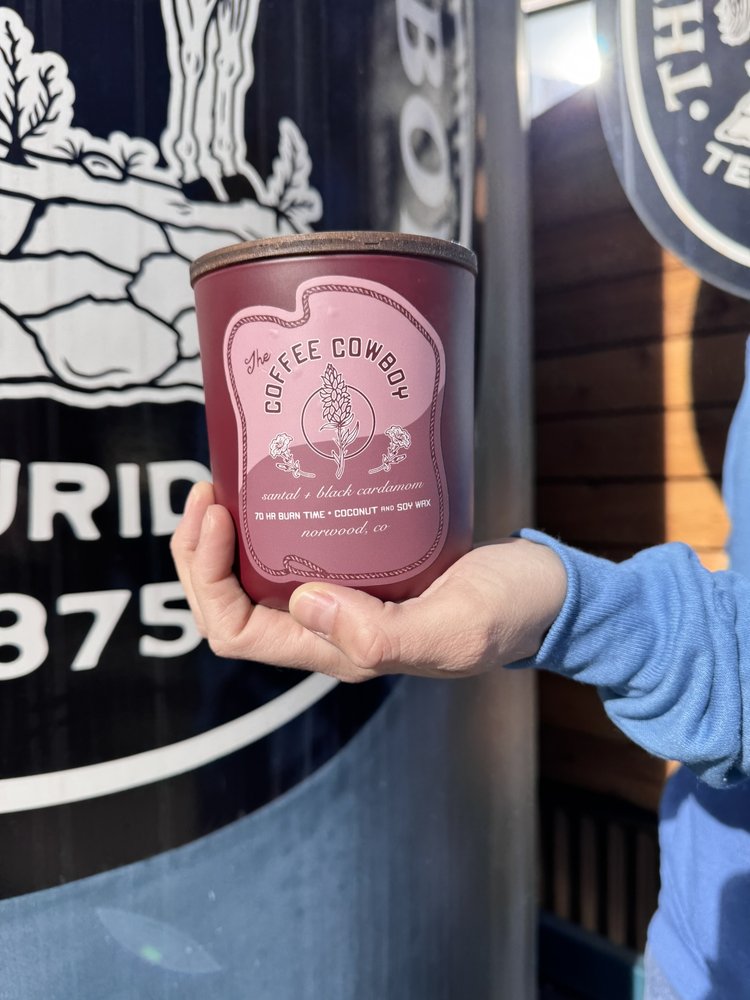 Coffee Cowboy x Mesa Rose Farms Candle: Santal & Black Cardamom