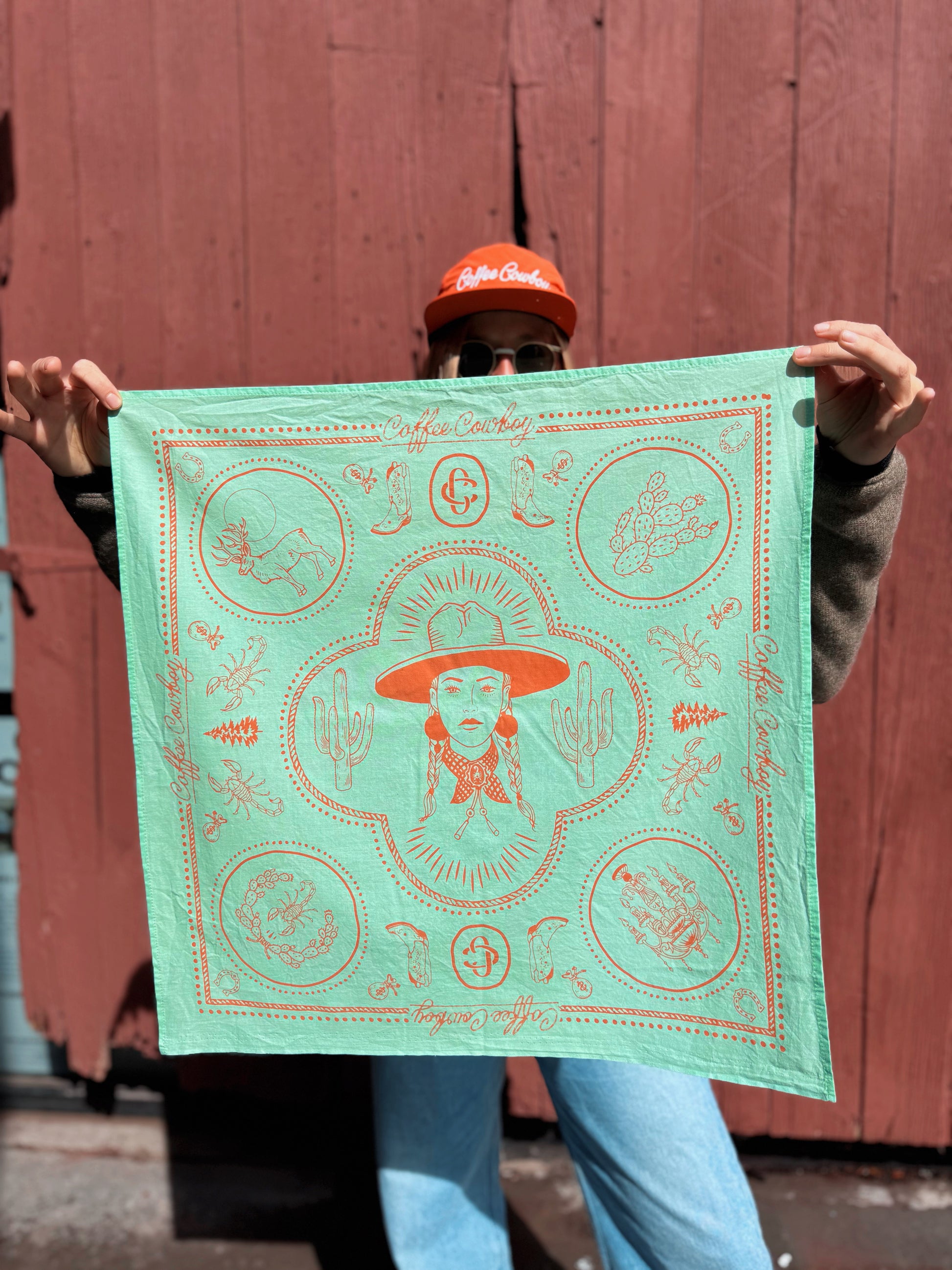 Mint Kissin' Kate Bandana