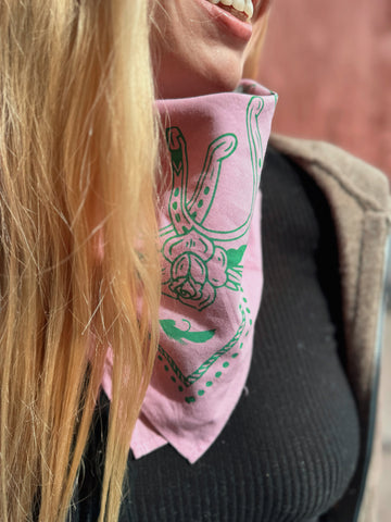 Purple Fishing Cowboy Bandana