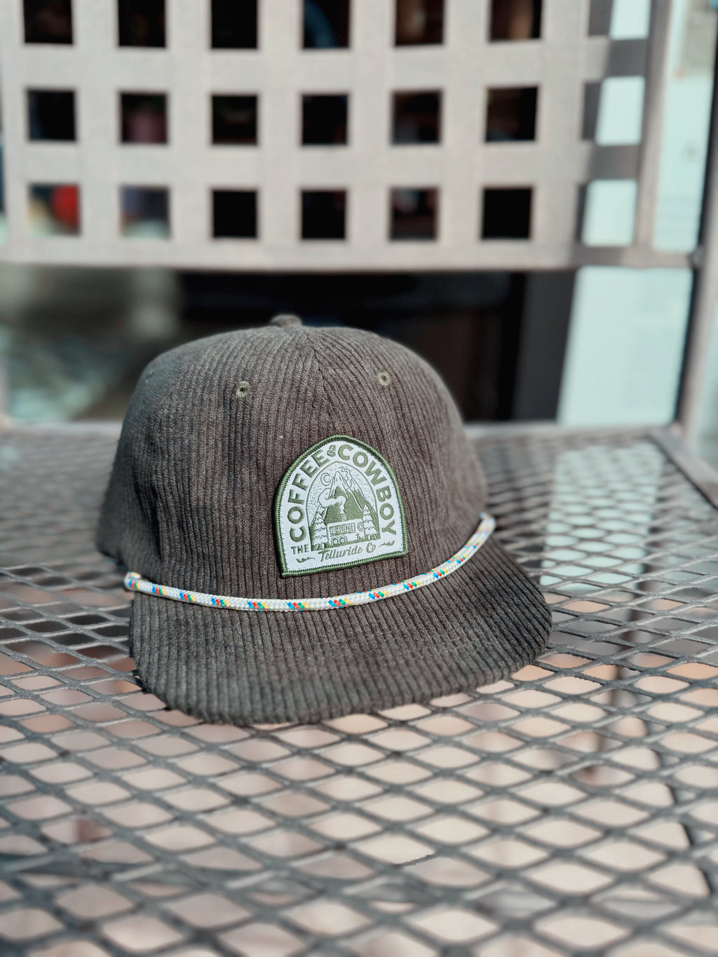 Dark Green Cart Corduroy Hat