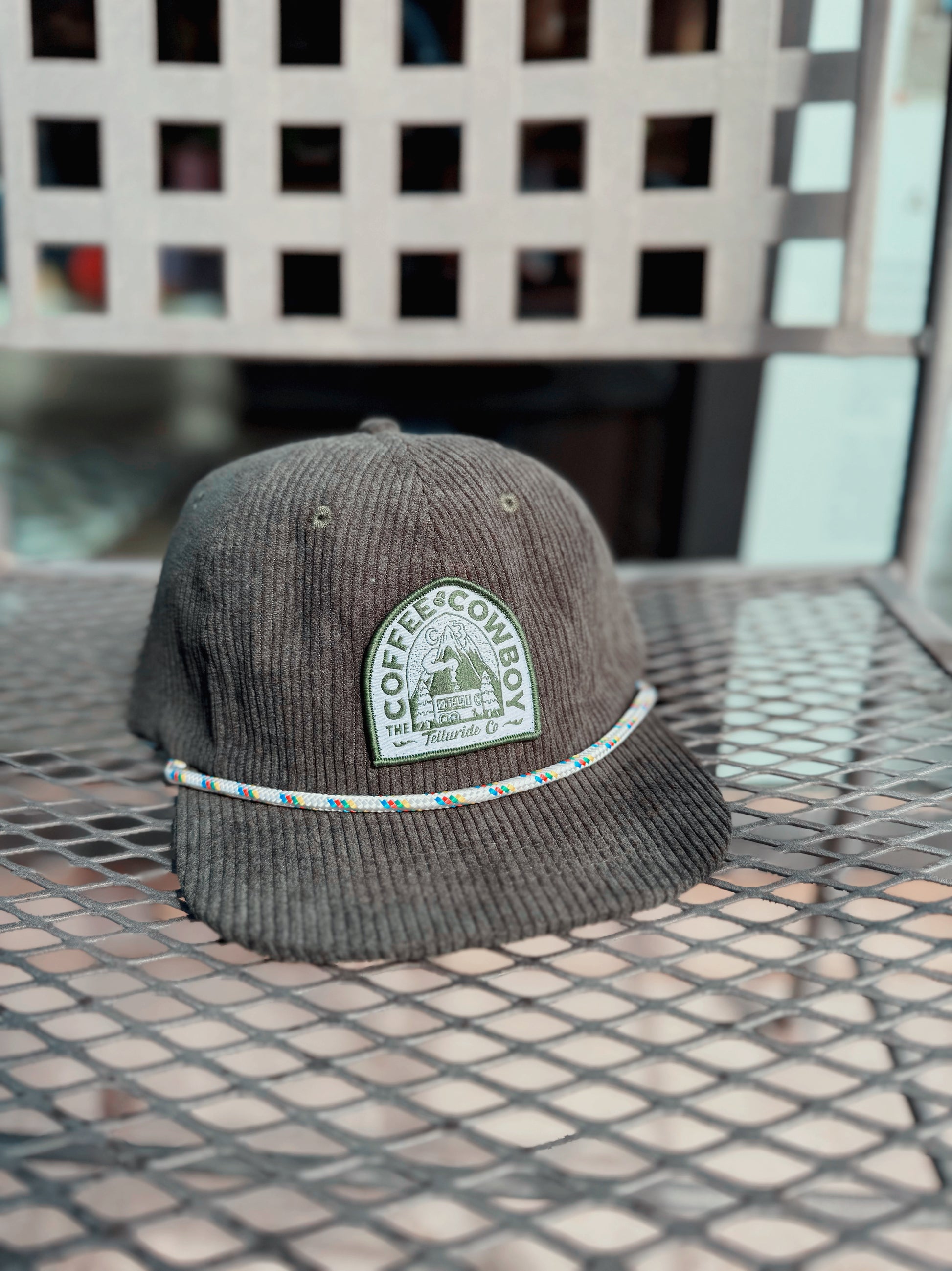 Dark Green Cart Corduroy Hat