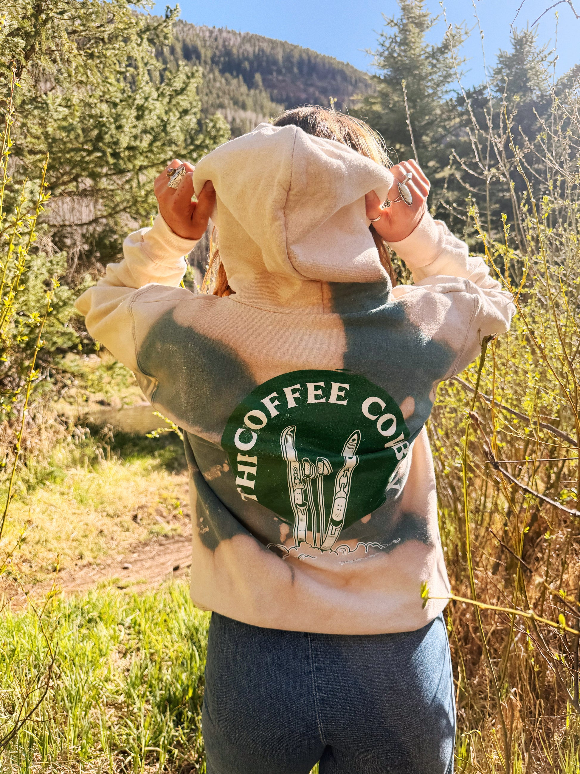 One-of-a-Kind Acid Wash Ski Hoodie