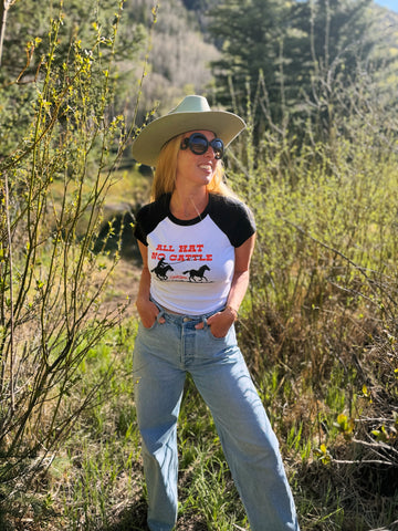 All Hat No Cattle Baby Tee
