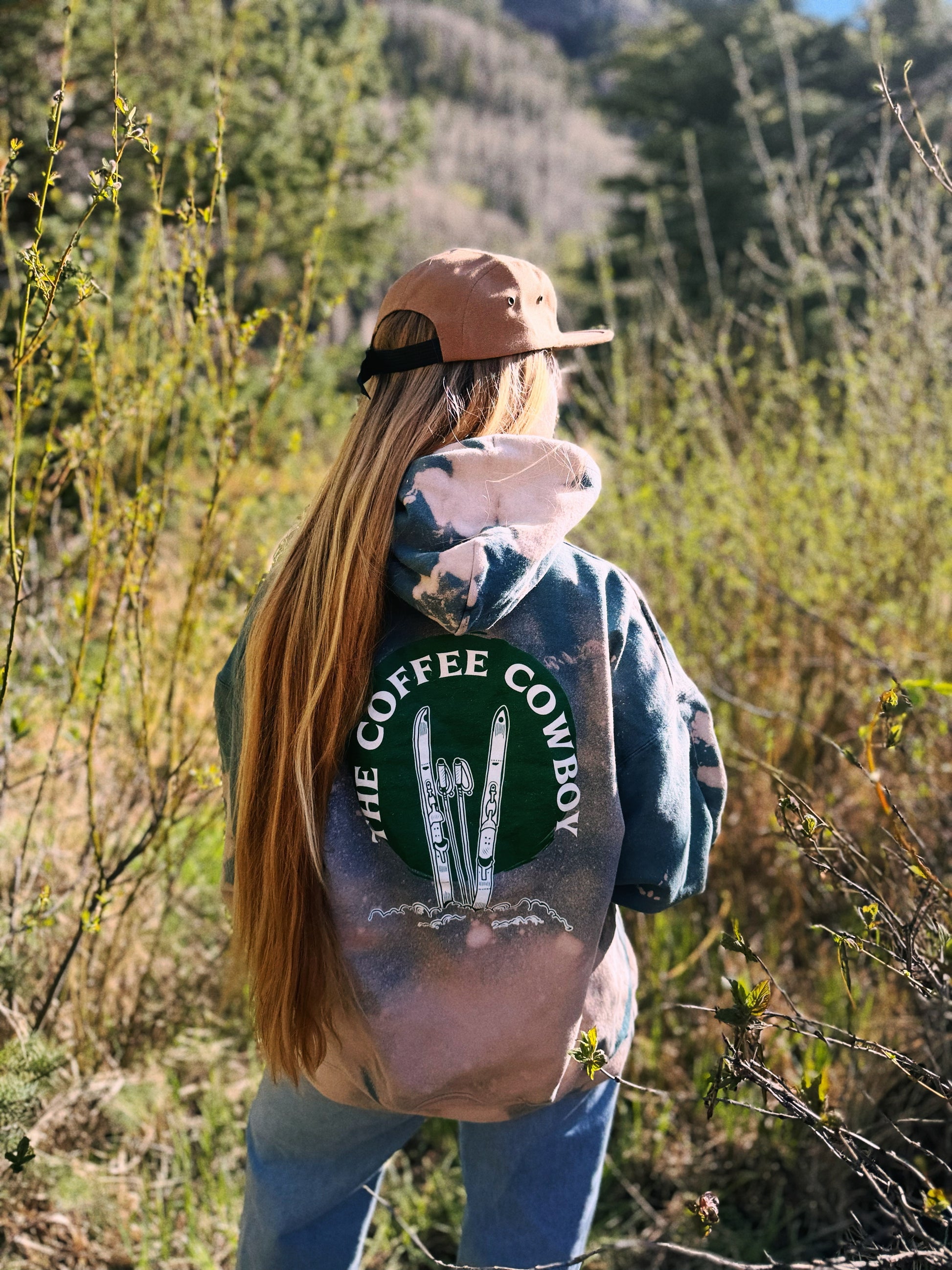 One-of-a-Kind Acid Wash Ski Hoodie