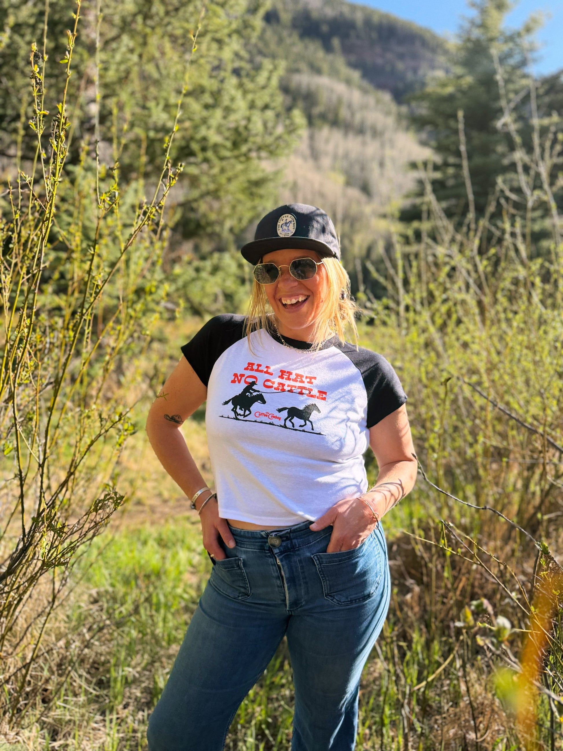 All Hat No Cattle Baby Tee