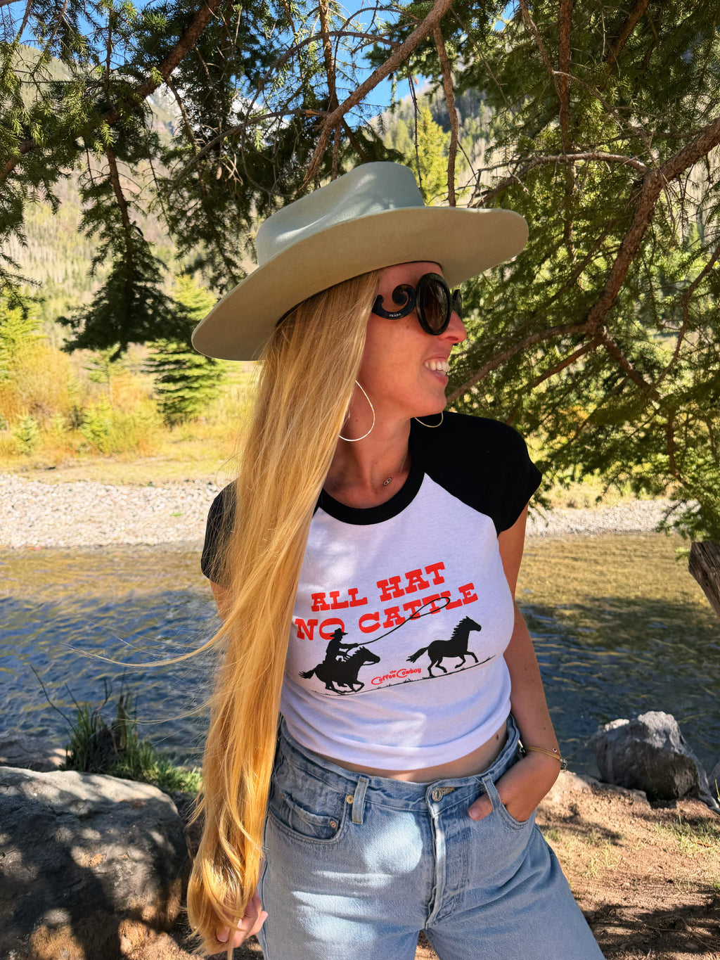 All Hat No Cattle Baby Tee