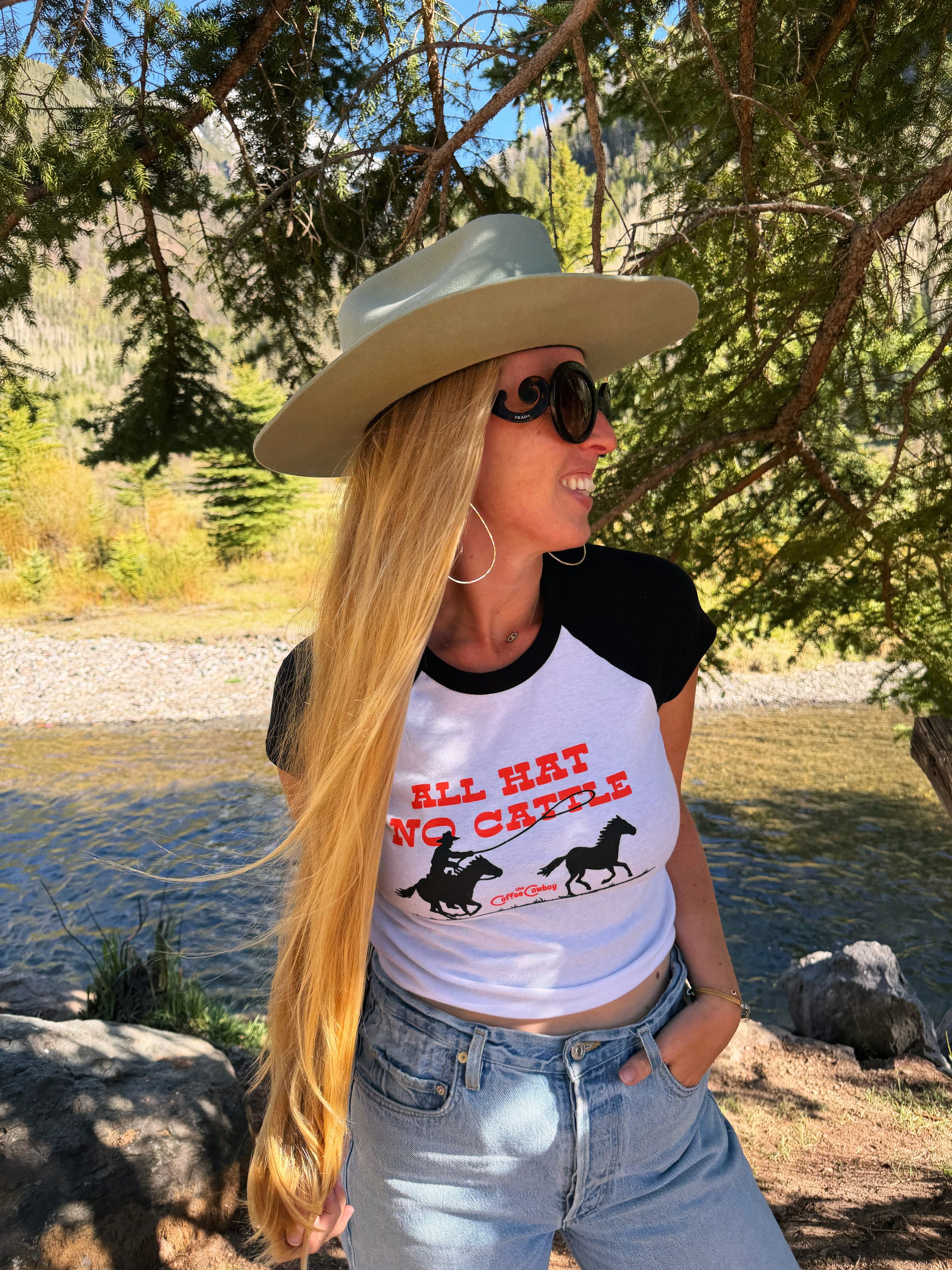 All Hat No Cattle Baby Tee