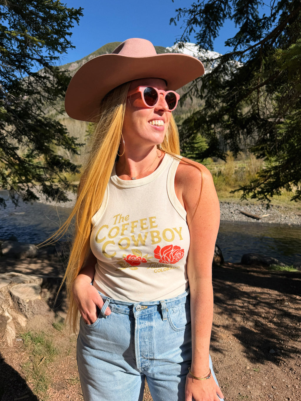 Women's Rose Cropped Tank