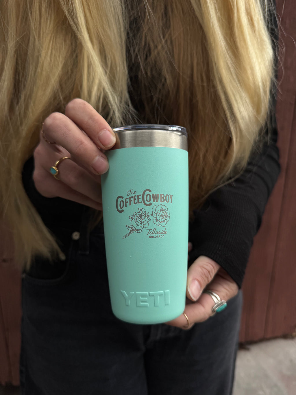 Yeti Cowboy Rambler 10oz Turquoise