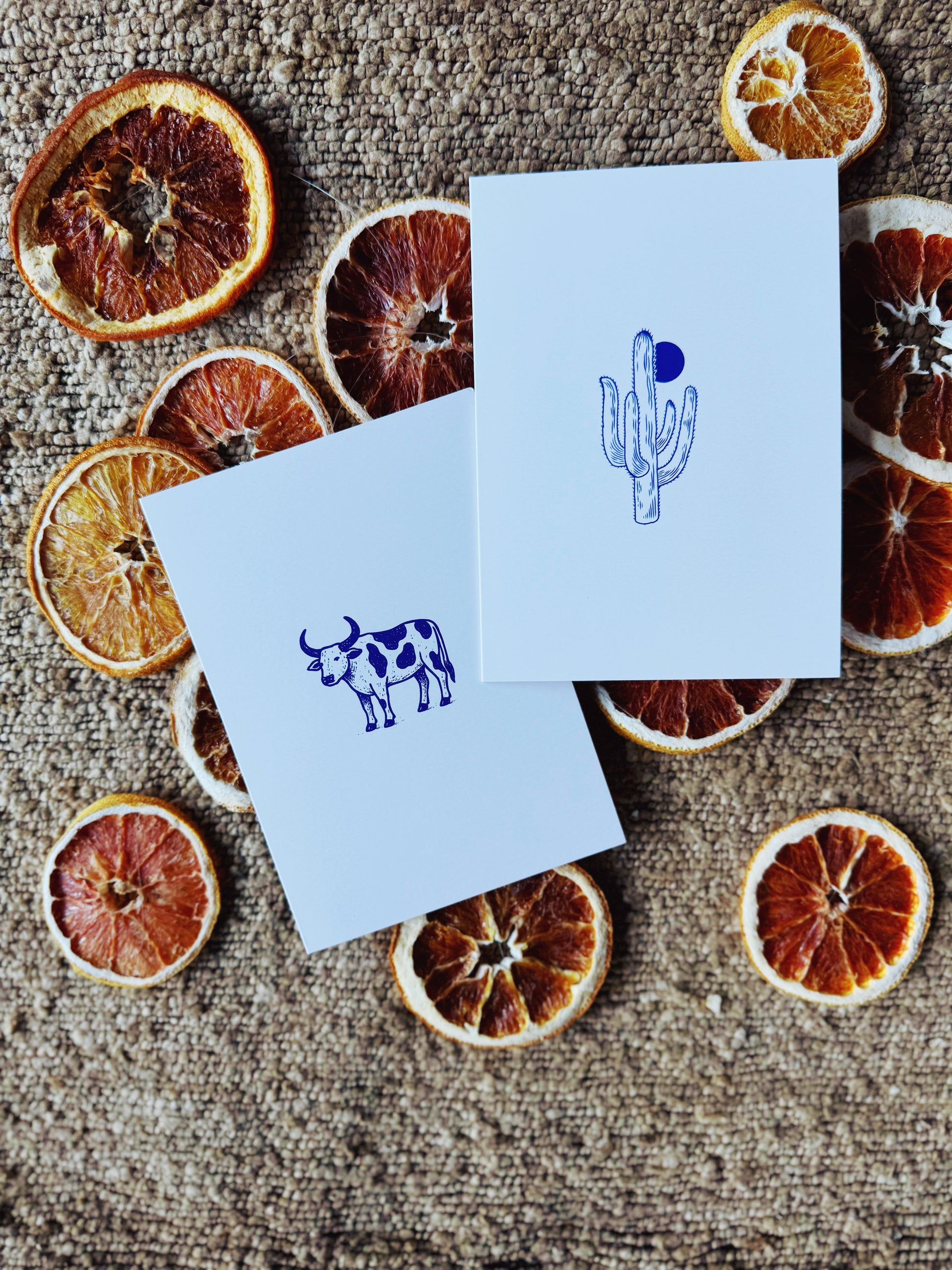 Coffee Cowboy Icons Greeting Card Pack