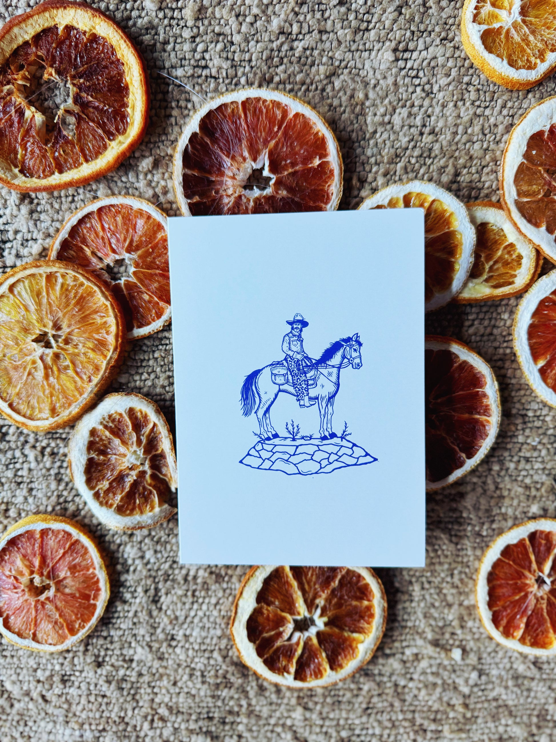 Coffee Cowboy Icons Greeting Card Pack