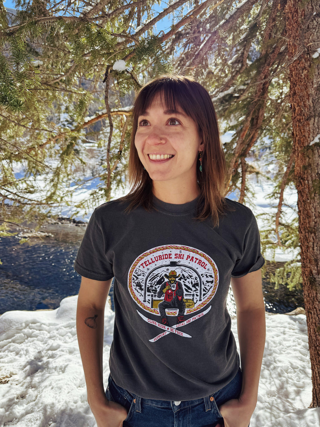 Ski Patrol x CC Climb High Be Free Tee