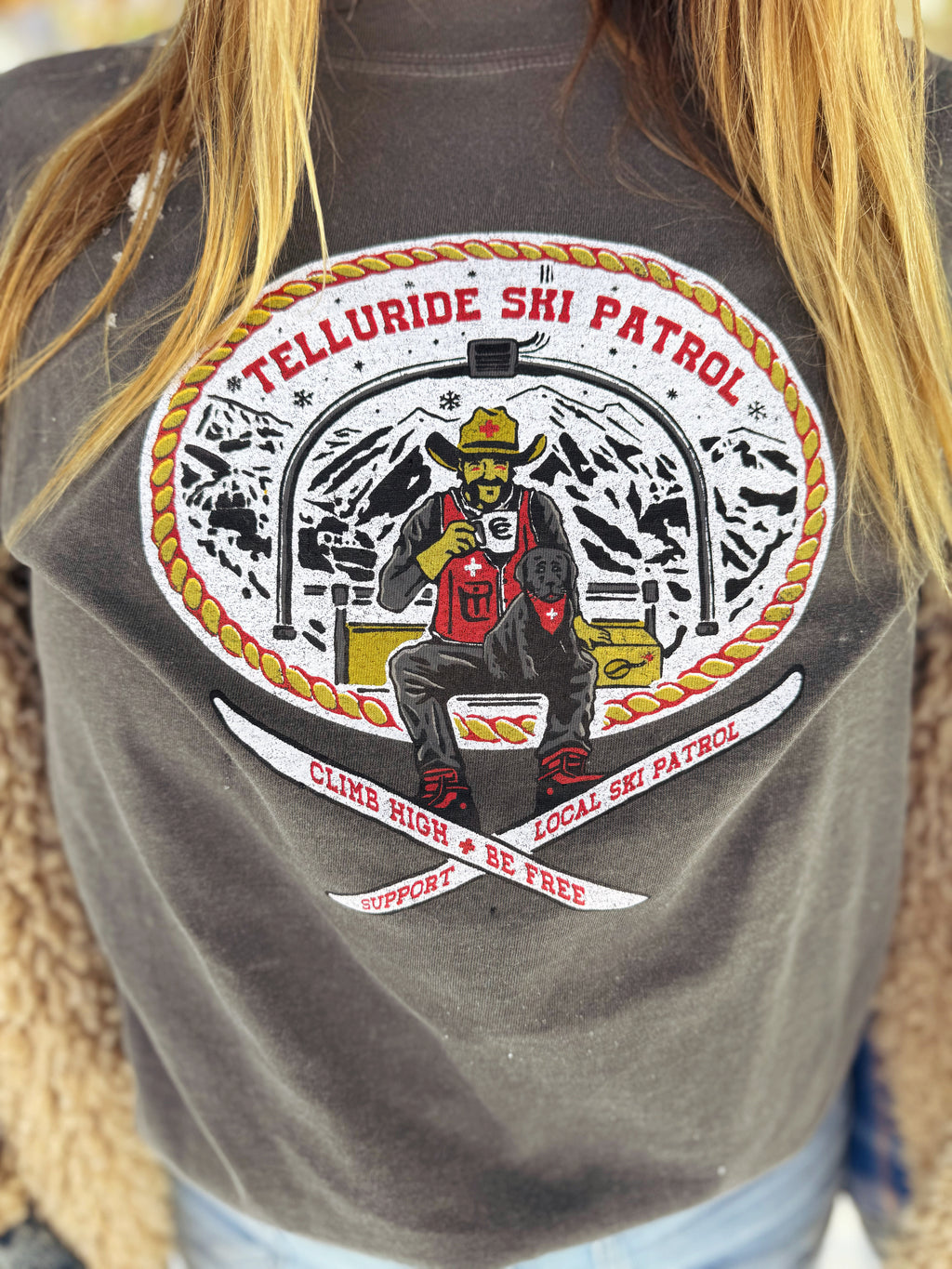 Ski Patrol x CC Climb High Be Free Tee