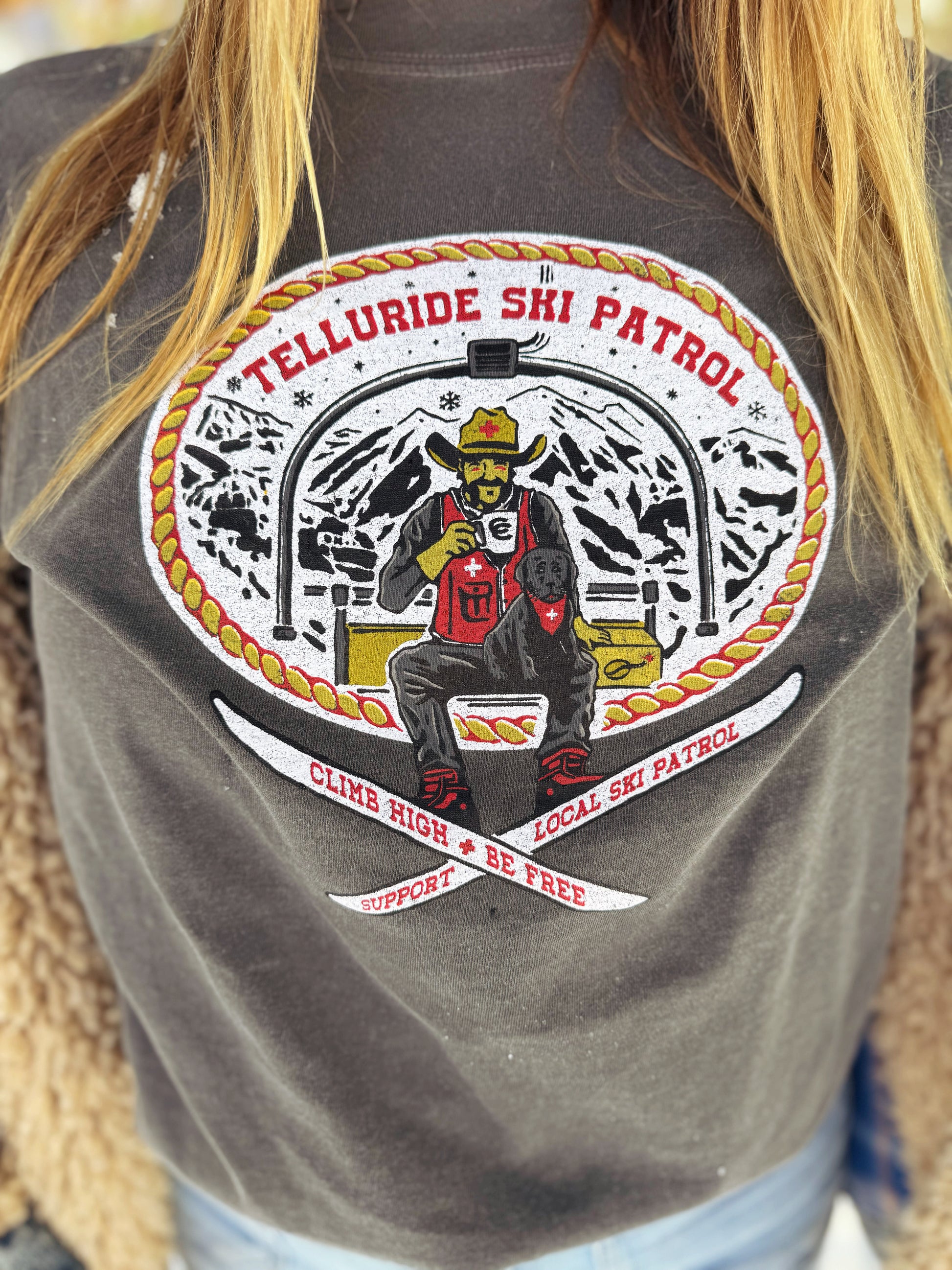 Ski Patrol x CC Climb High Be Free Tee