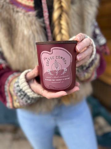 Coffee Cowboy x Mesa Rose Farms Candle: Santal & Black Cardamom