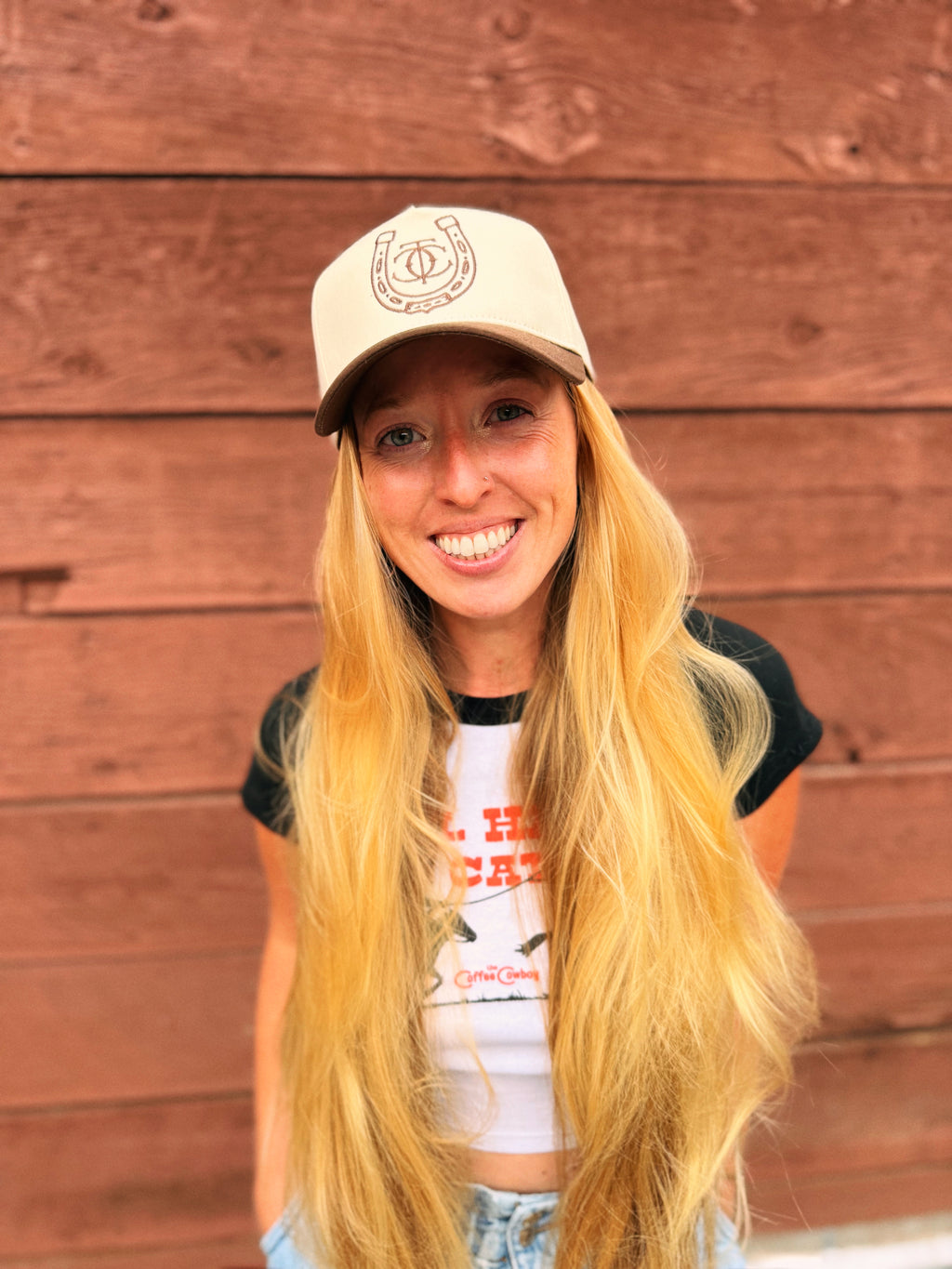 Two-Toned Lucky Horseshoe Hat