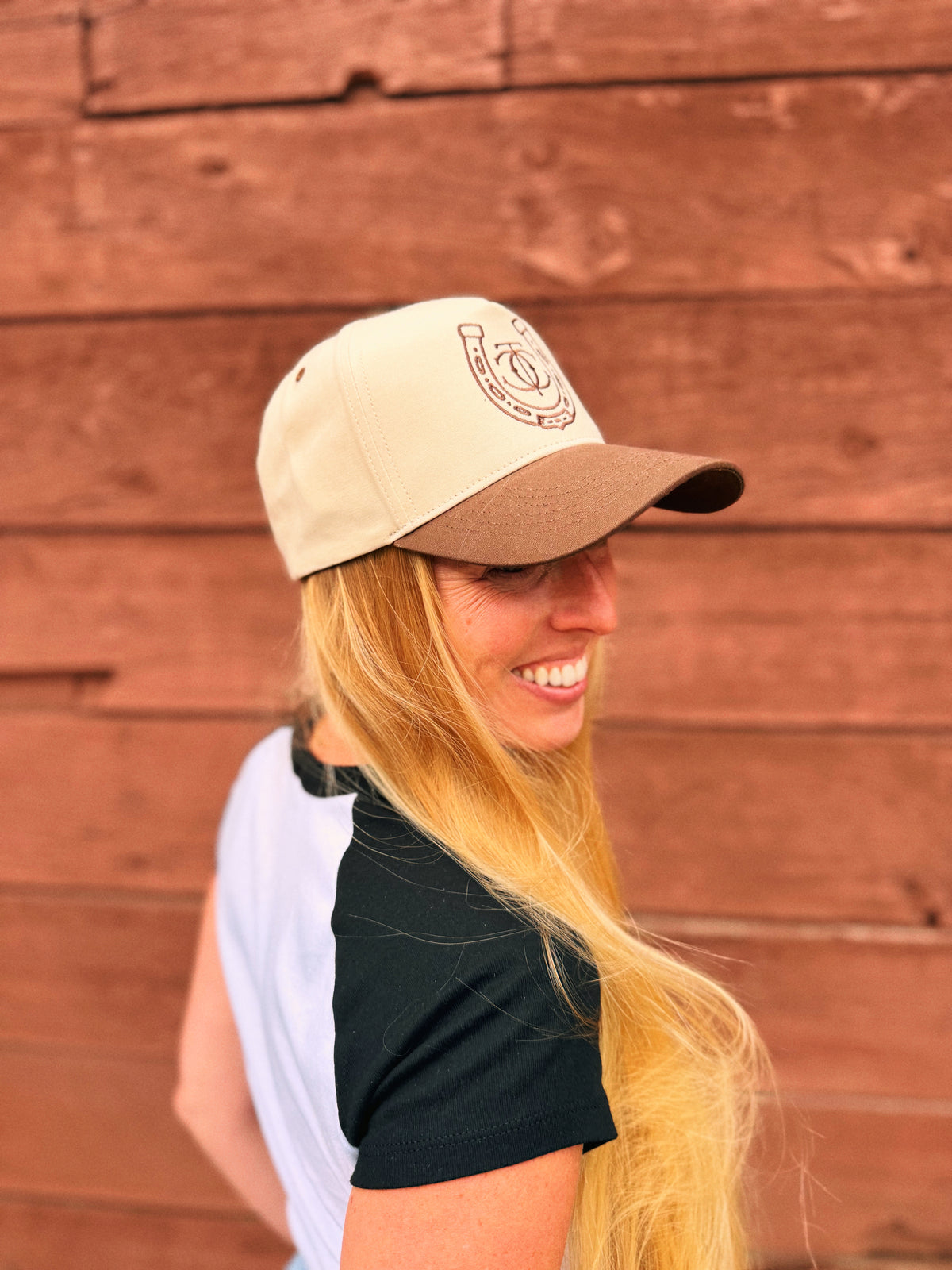 Two-Toned Lucky Horseshoe Hat