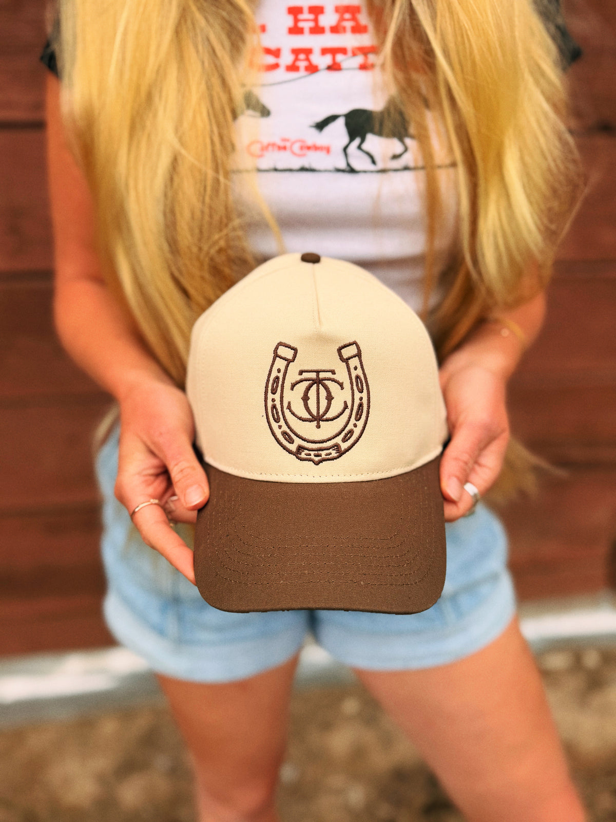 Two-Toned Lucky Horseshoe Hat