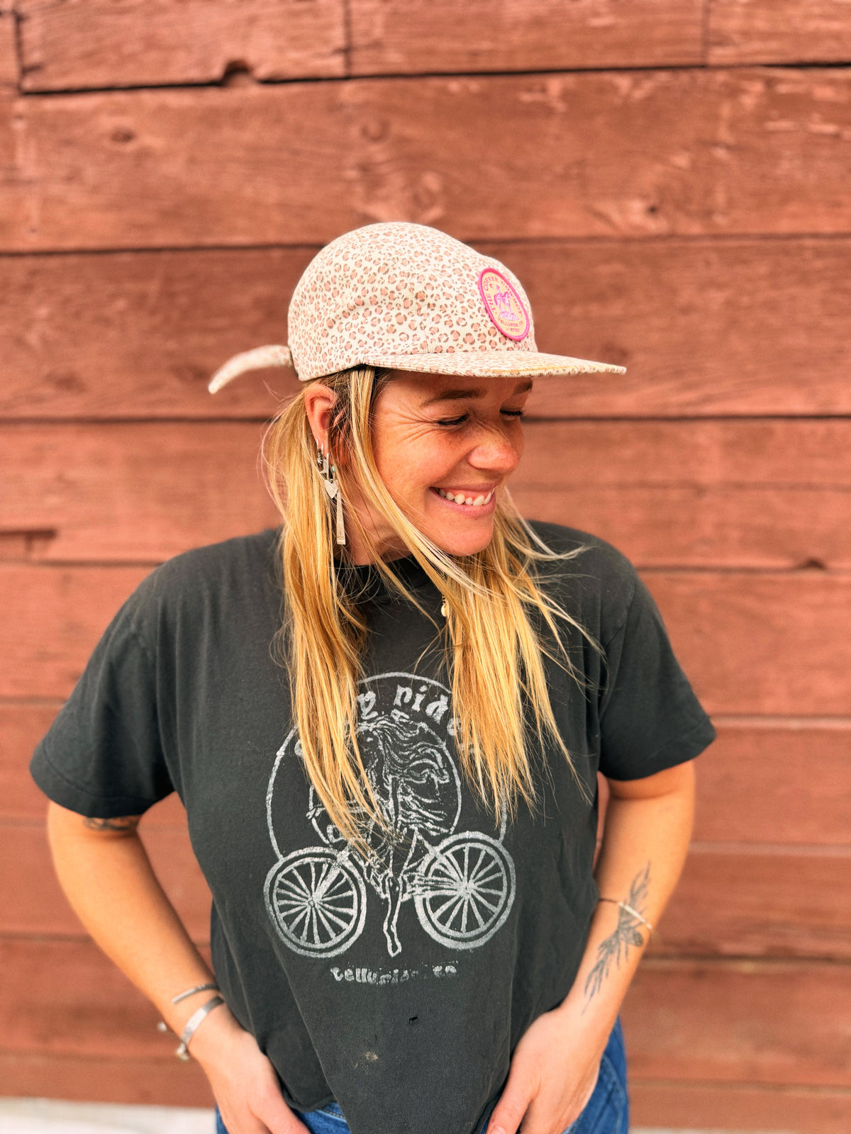 Cheetah Cowboy 5 Panel Hat