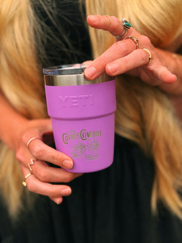Yeti Cowboy Rambler 16oz - Desert Bloom Purple