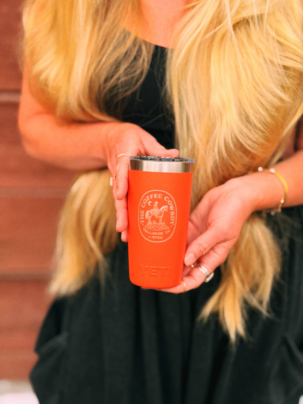 Yeti Cowboy Rambler 10oz - Papaya Orange
