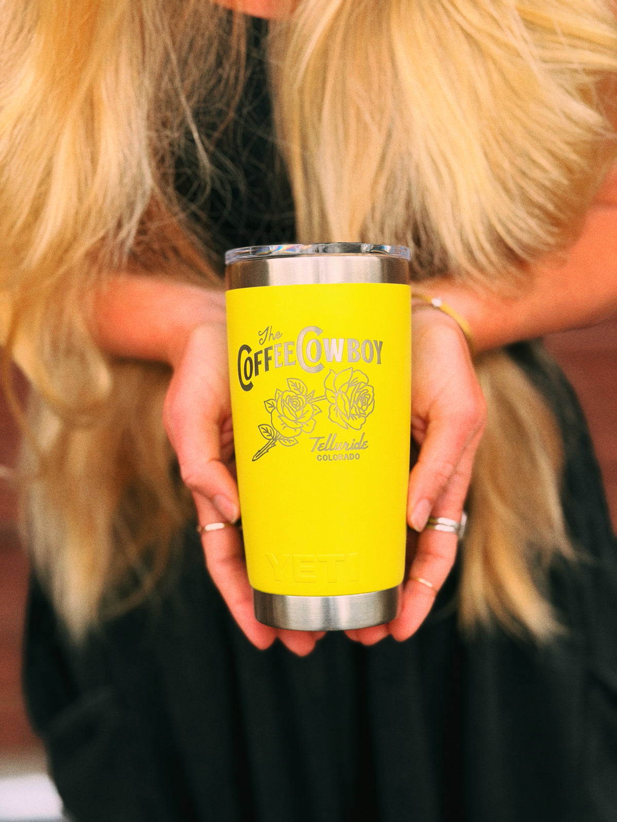 Yeti Cowboy Rambler 20oz - Firefly Yellow