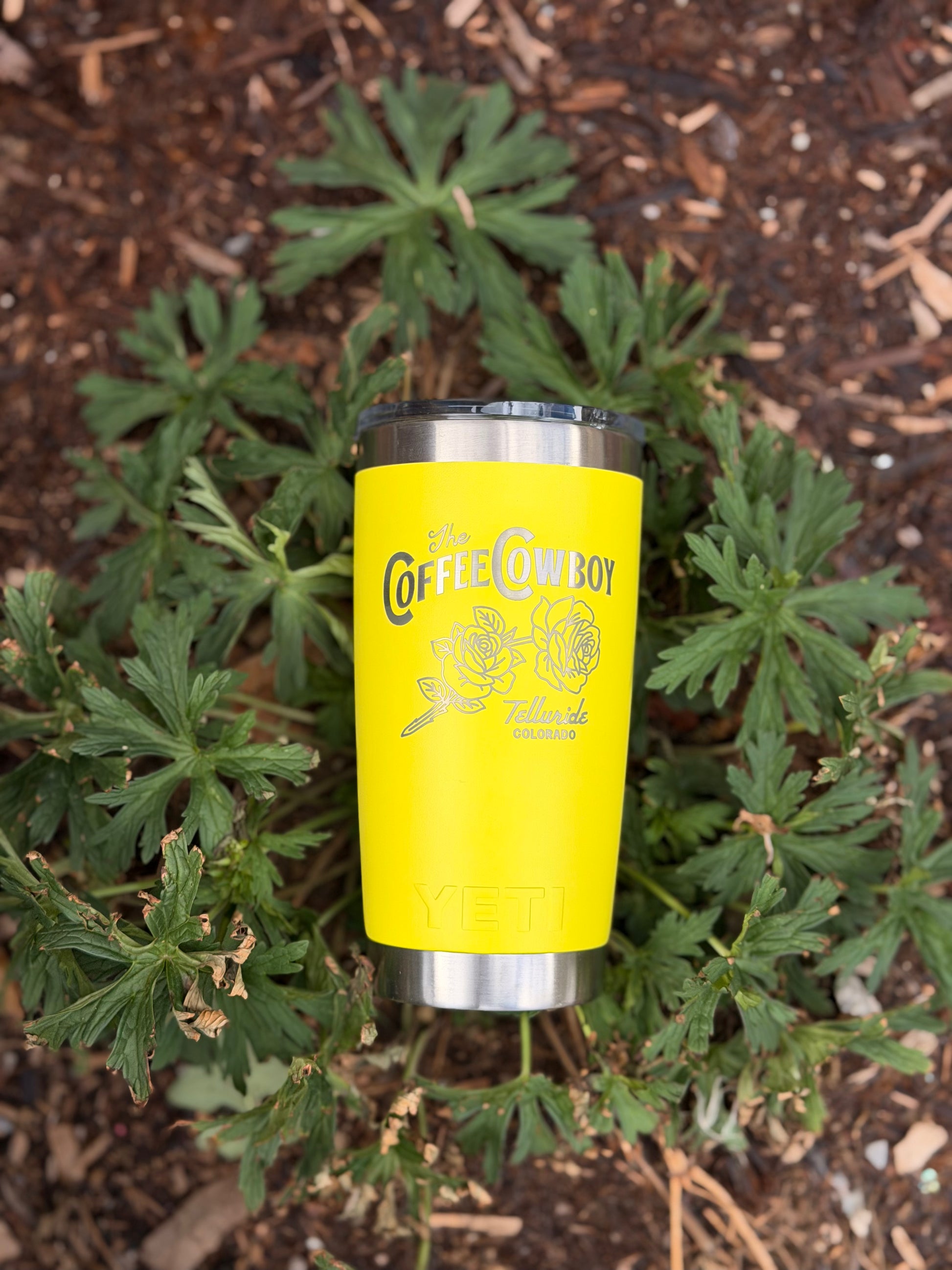 Yeti Cowboy Rambler 20oz - Firefly Yellow