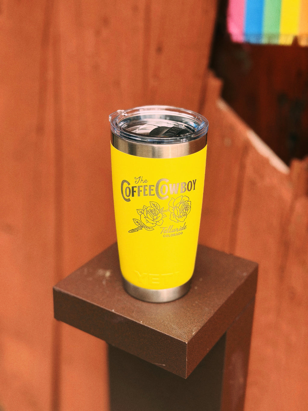 Yeti Cowboy Rambler 20oz - Firefly Yellow
