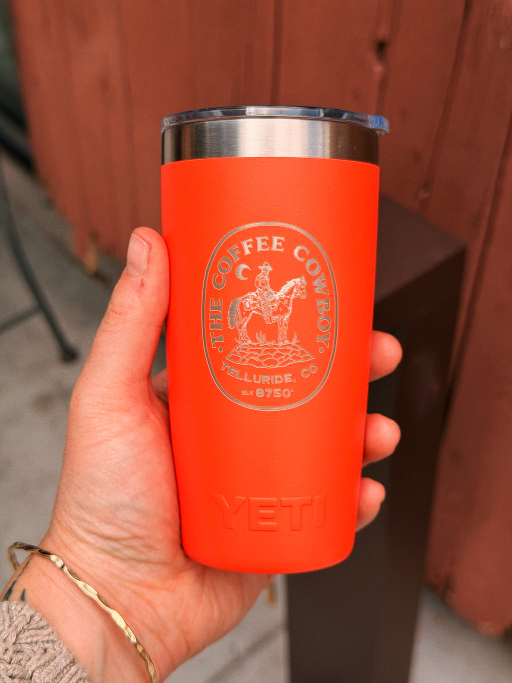Yeti Cowboy Rambler 10oz - Papaya Orange